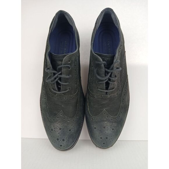 Cole Haan  Lewis Grand Wingtip Oxford Dress Shoes Men\'s Size 7M Black C30001 main image 9